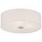 Access Lighting Mid Town, LED Flush Mount, Antique Brushed Brass Finish, Fabric 64063LEDDLP-ABB/WH - alternate 7